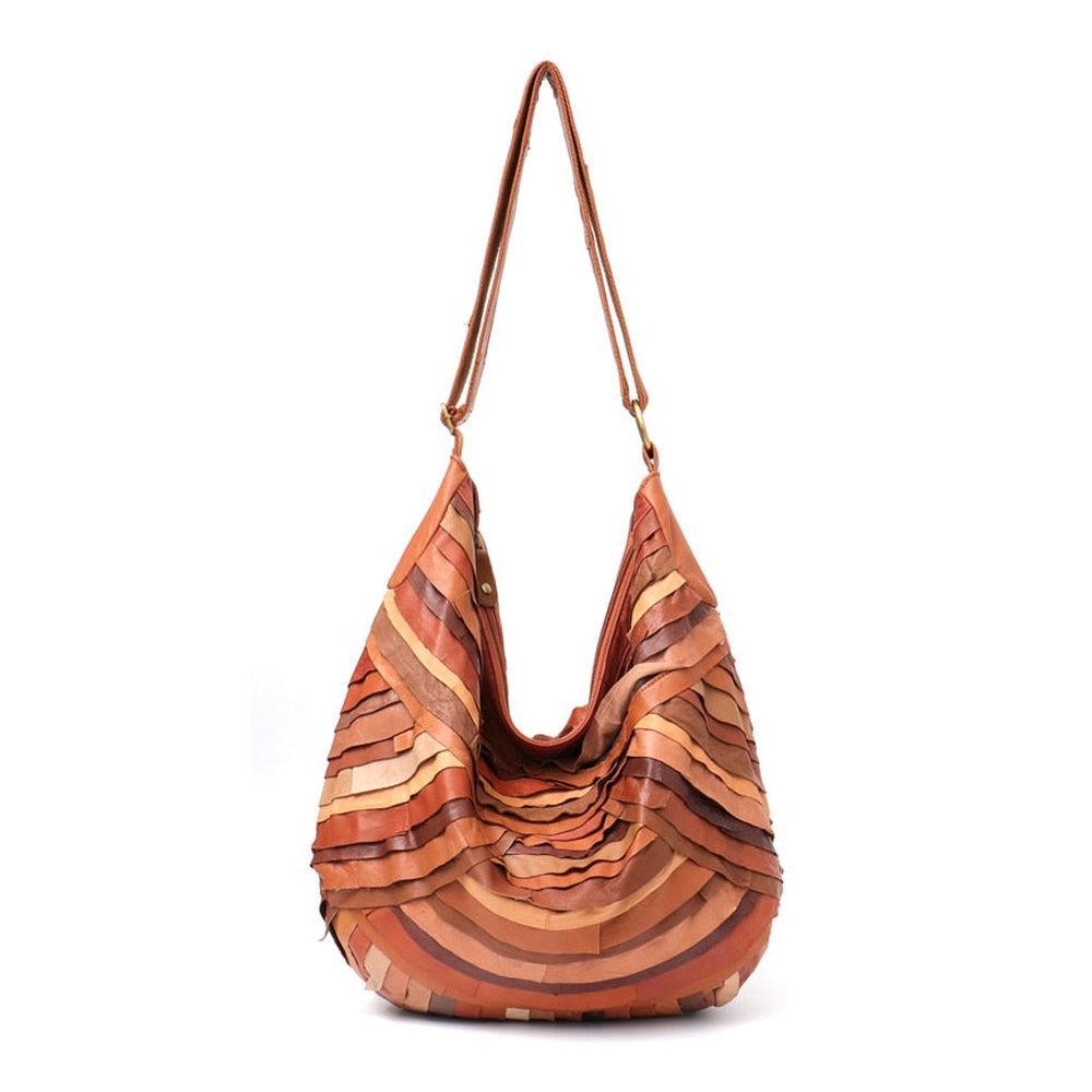 Large Vintage Shoulder Bags For Women Genuine Sheep Leather-Maas