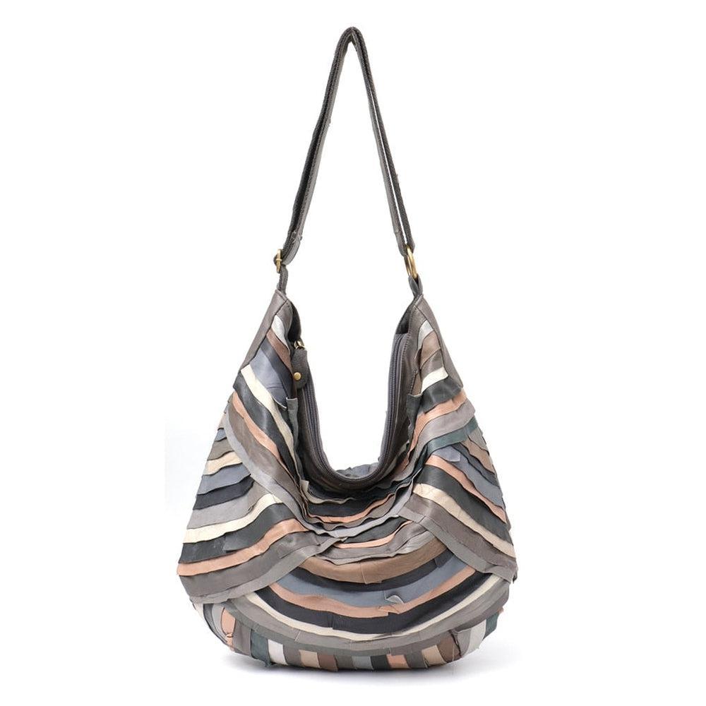 Large Vintage Shoulder Bags For Women Genuine Sheep Leather-Maas