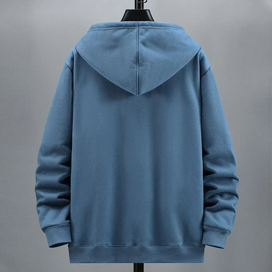 Men's Hoodie Fleece Solid Color Big Size-Maas
