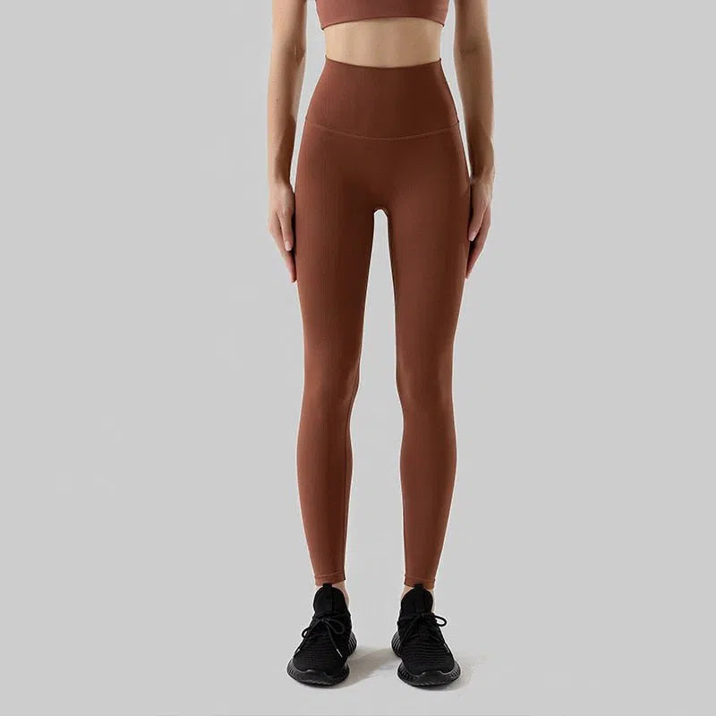 Women's Fitness Gym Leggings Yoga Pants Naked High Waist Workout-Maas