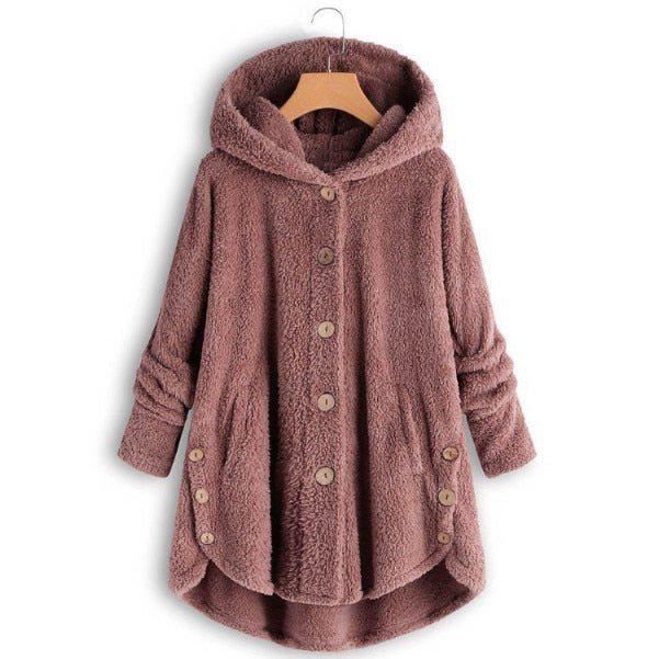 Women's Jacket Winter Coat Warm Fluffy Jacket Overcoat Outerwear-Maas
