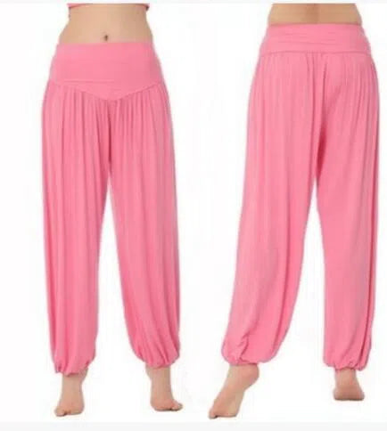 Women's Yoga Harem Pants Plus Size Colorful Dance Trousers-Maas