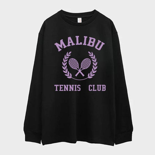 American Vintage Style Oversized Long Sleeve T-shirts-Maas