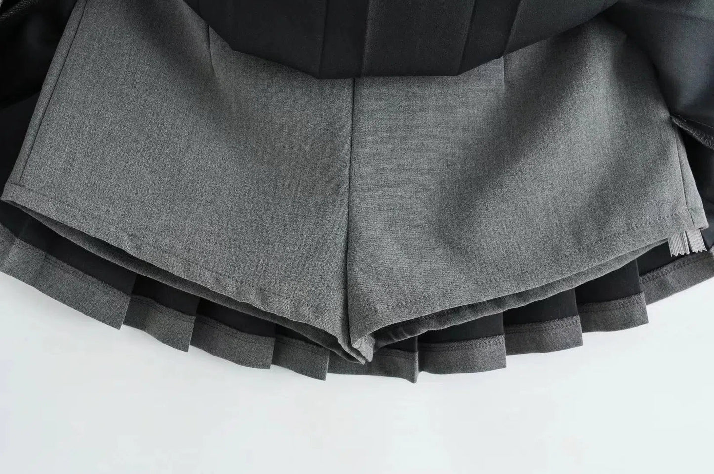 High Waist Women's Mini Skirt Vintage Pleated Tennis Short-Maas