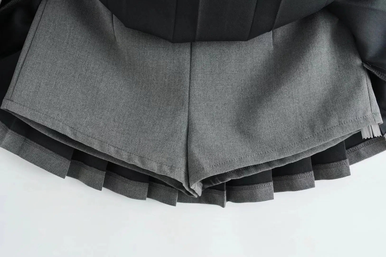 High Waist Women's Mini Skirt Vintage Pleated Tennis Short-Maas