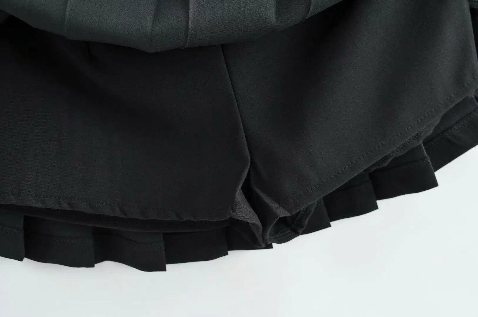 High Waist Women's Mini Skirt Vintage Pleated Tennis Short-Maas