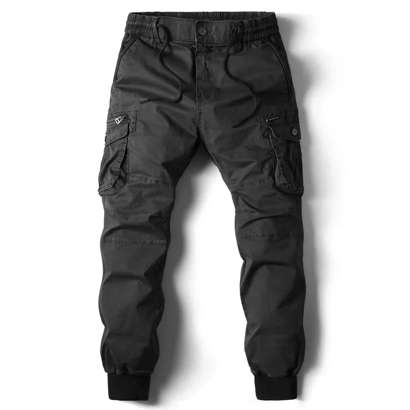 Men's Cargo Pants Full Length Military Work Tactical Trousers-Maas