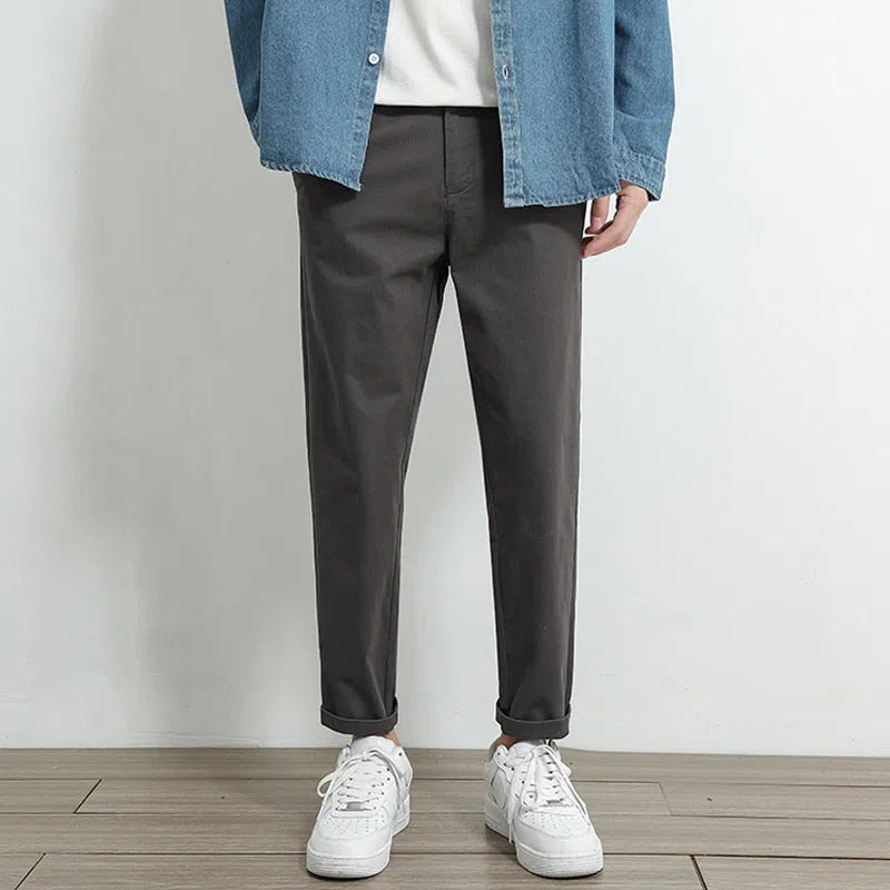 Men's Casual Pants Business Slim Fit Stretch Trousers-Maas