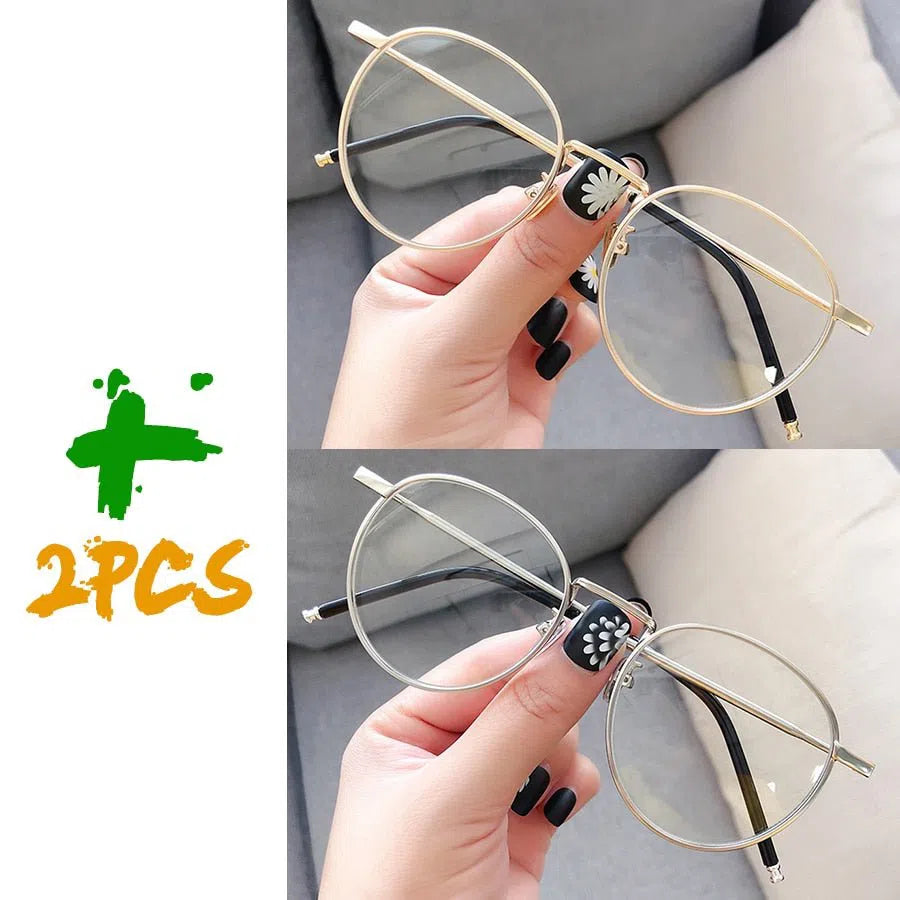 Sunglasses Men Women Retro Circle Alloy Frame New Luxury Brand Design Business Travel Drive Sun Glasses Ladies Unisex 6 Colorsl-Maas
