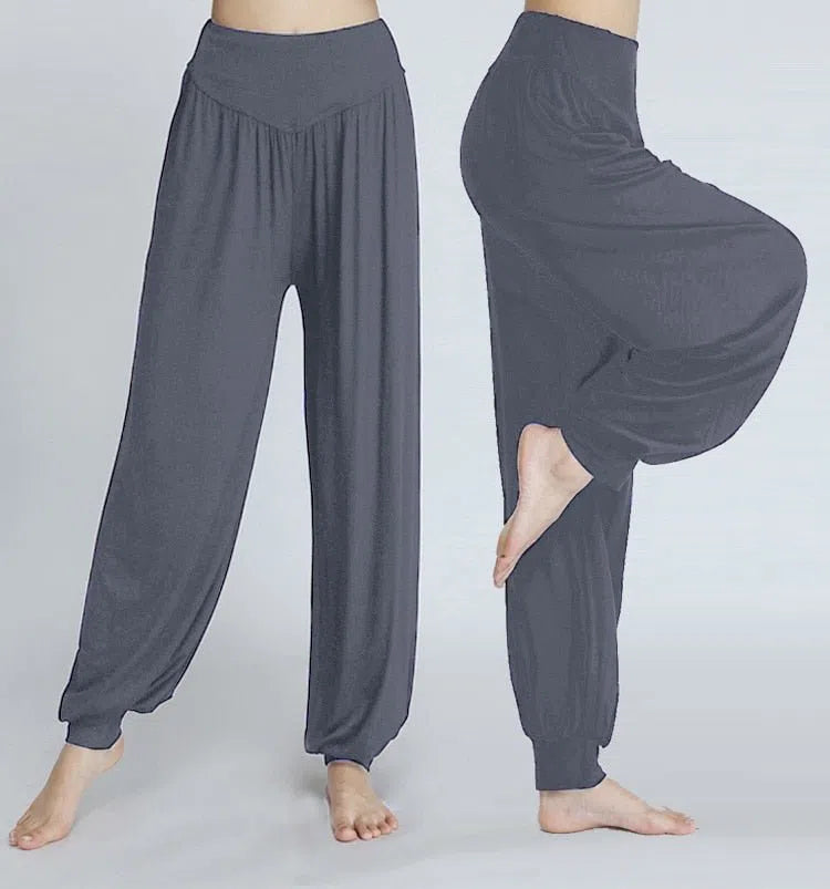 Women's Yoga Harem Pants Plus Size Colorful Dance Trousers-Maas