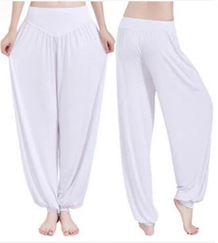 Women's Yoga Harem Pants Plus Size Colorful Dance Trousers-Maas