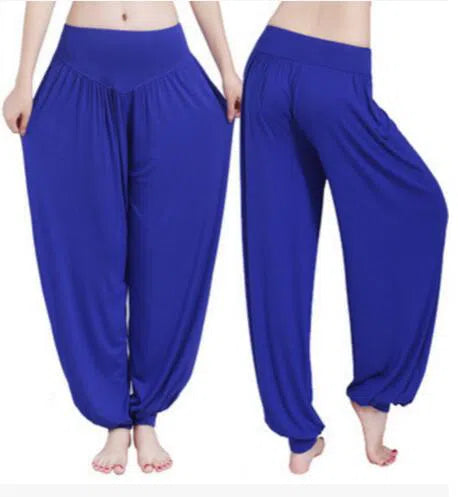 Women's Yoga Harem Pants Plus Size Colorful Dance Trousers-Maas